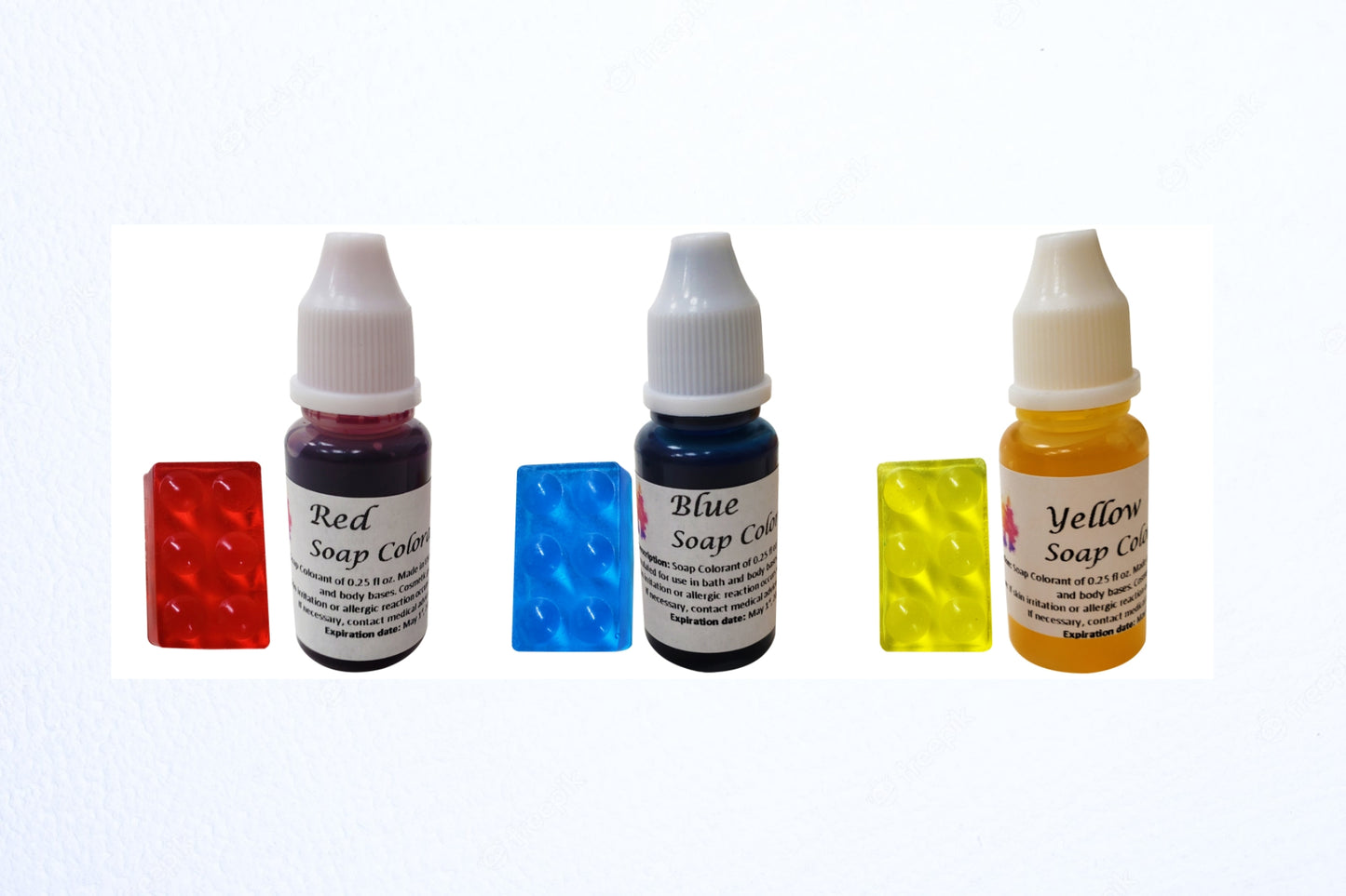 Color kit of 3 pieces (Skin safe)