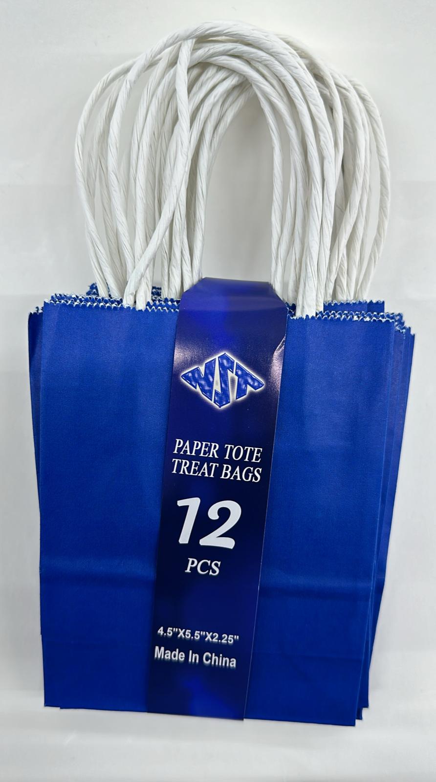 Paper Tote Treat Bags(4.5"x5.5"x2.25")(12pcs)