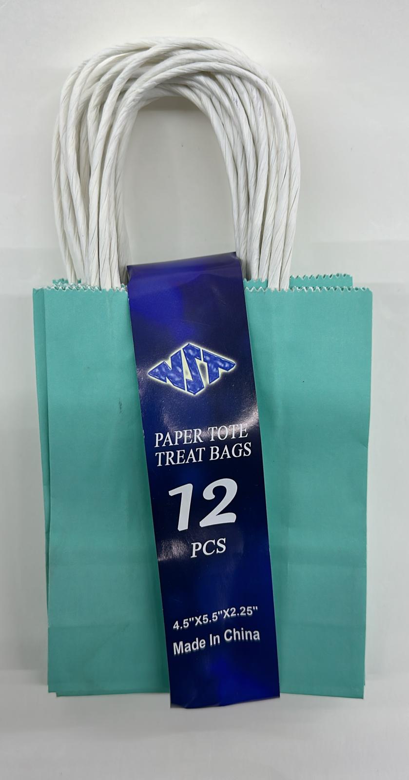 Paper Tote Treat Bags(4.5"x5.5"x2.25")(12pcs)