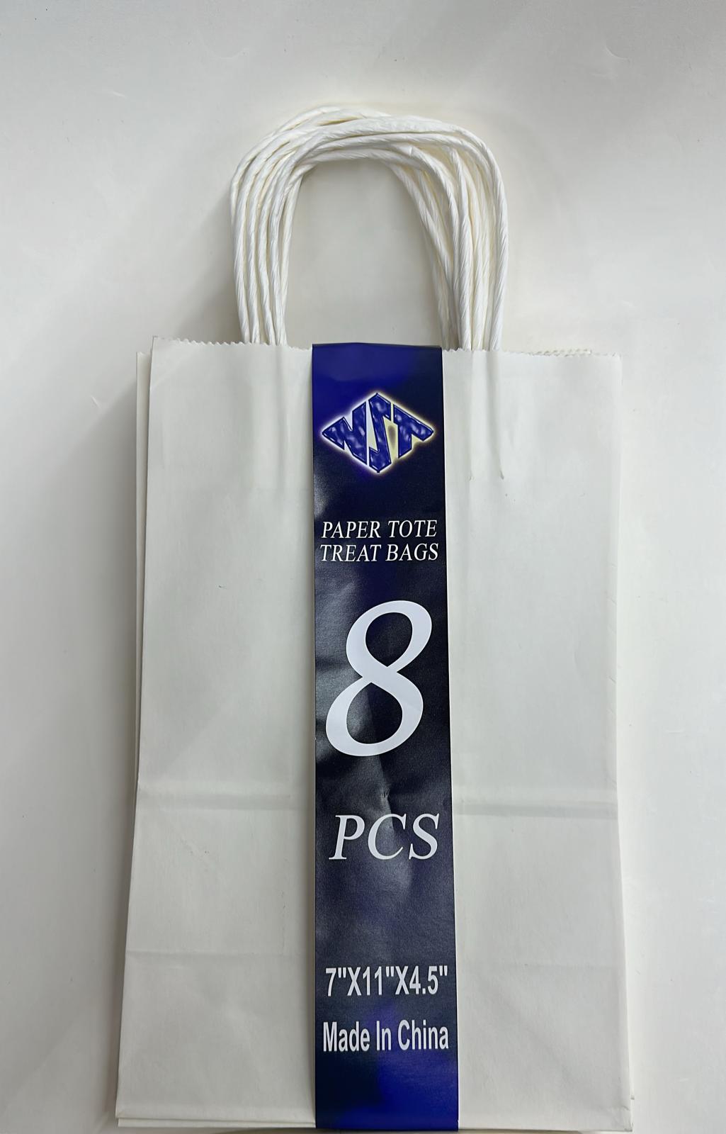 Paper Tote Treat Bags(7"x11"x4.5")(8pcs)